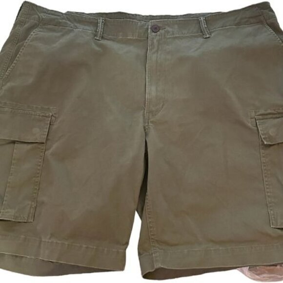 Lands End Men's Cargo Shorts Size 48 Traditional Fit Cotton Spandex Blend #P1534 - Picture 1 of 8